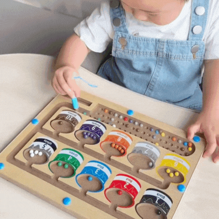 Lernspaß Labyrinth - Magnetisches Abenteuer mit Farben & Zahlen