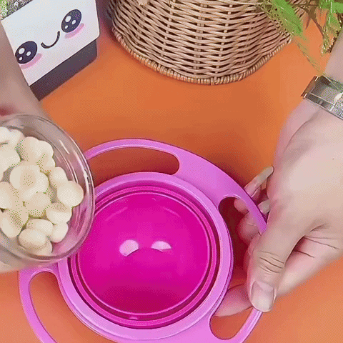 Drehende Babysnackschüssel - 360 Grad Auslaufsicher