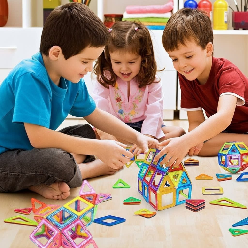 Magnetischer Baukasten für Kinder – Kreatives Lernspiel ab 3 Jahren - Kinderwelt by Held