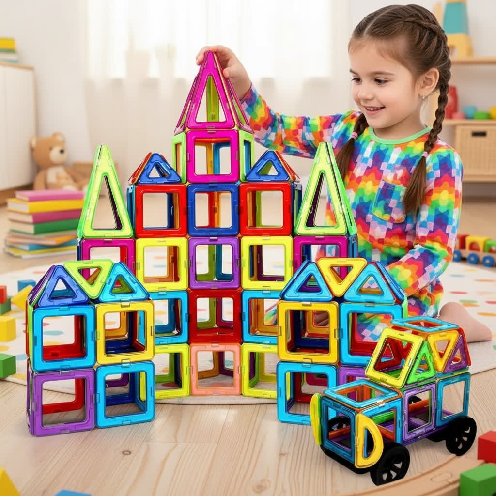 Magnetischer Baukasten für Kinder – Kreatives Lernspiel ab 3 Jahren - Kinderwelt by Held