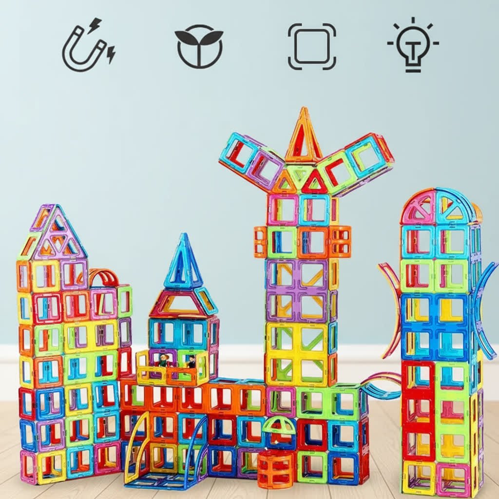 Magnetischer Baukasten für Kinder – Kreatives Lernspiel ab 3 Jahren - Kinderwelt by Held