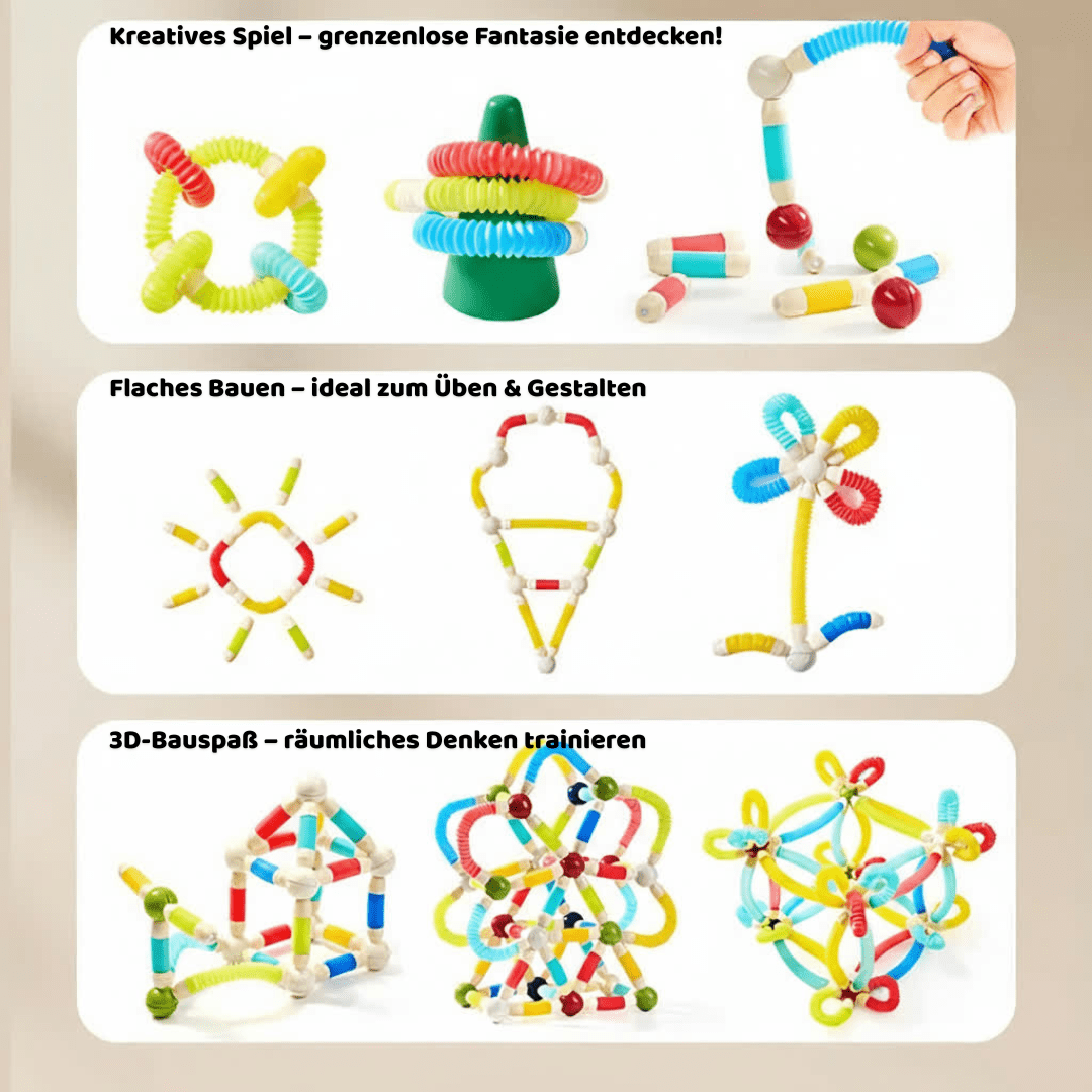 Montessori Formbare Magnetbausteine – Kreatives Lernspiel für Kinder - Kinderwelt by Held