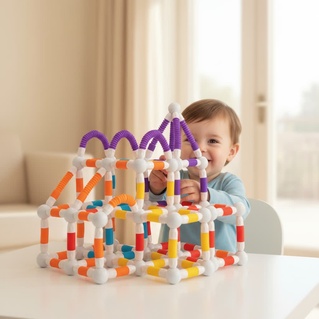 Montessori Formbare Magnetbausteine – Kreatives Lernspiel für Kinder - Kinderwelt by Held
