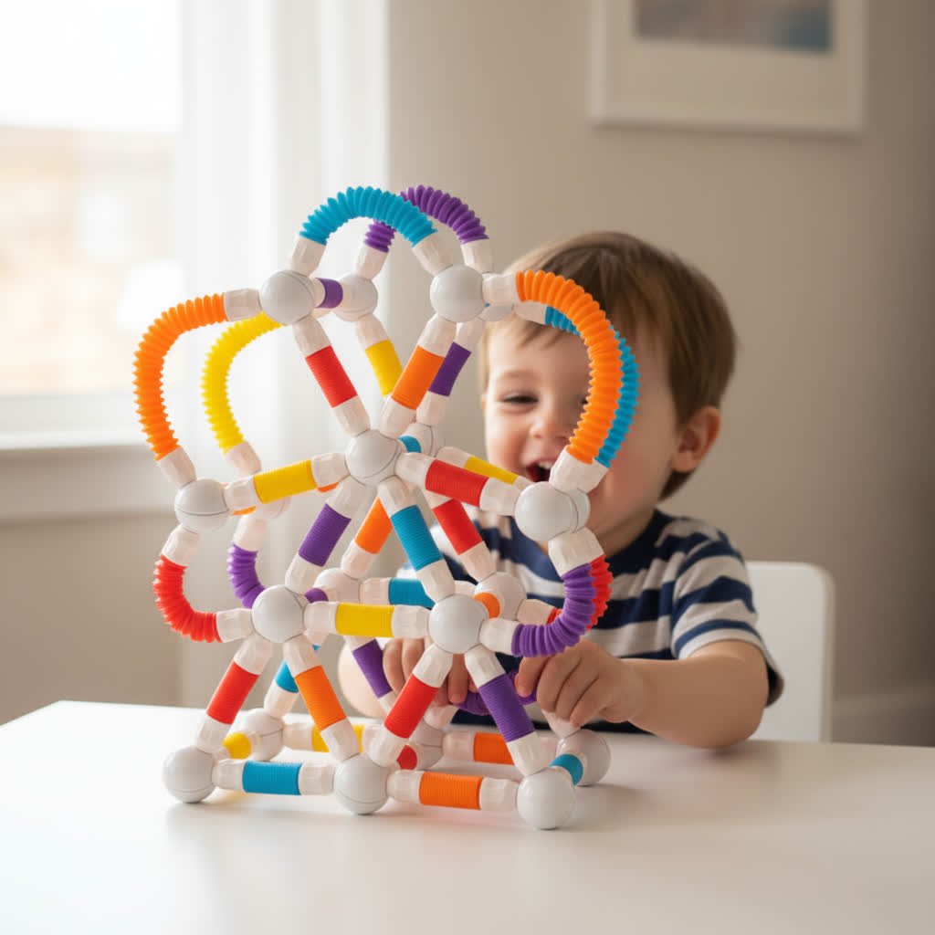 Montessori Formbare Magnetbausteine – Kreatives Lernspiel für Kinder - Kinderwelt by Held