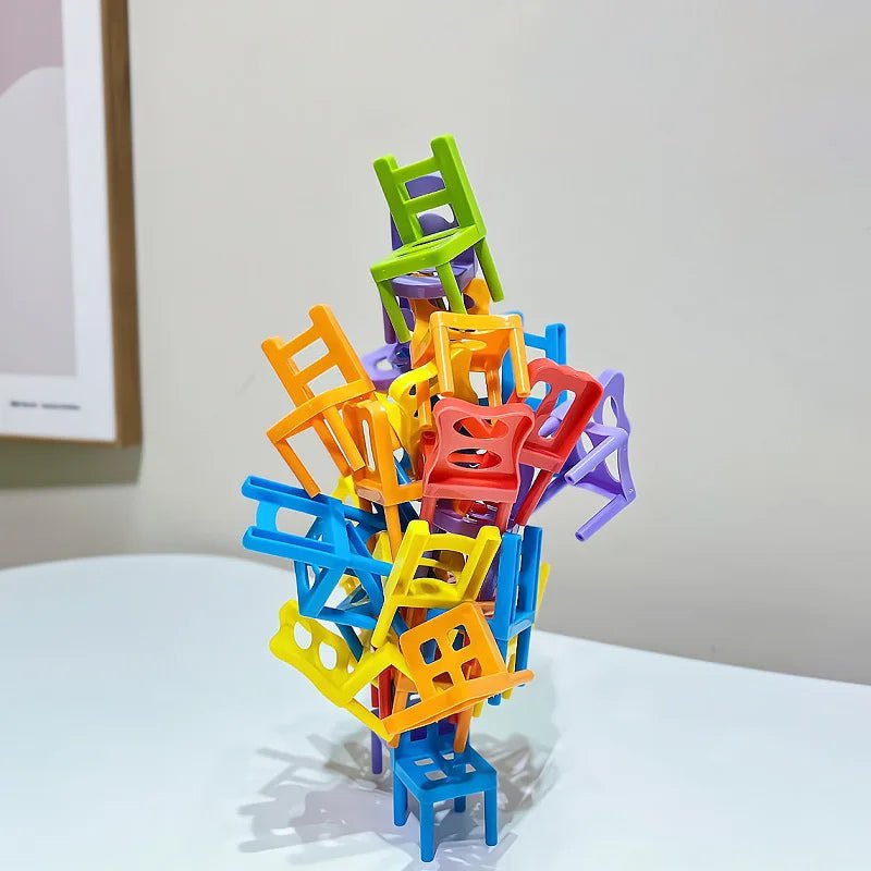 Montessori Stapelspiel – Bunte Stühle für kluge Köpfe - Kinderwelt by Held