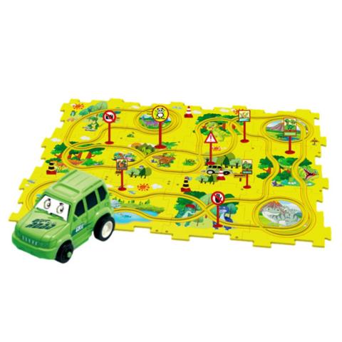 PuzzleRacer Spielset – Kreative Rennbahn für kleine Baumeister - Kinderwelt by Held