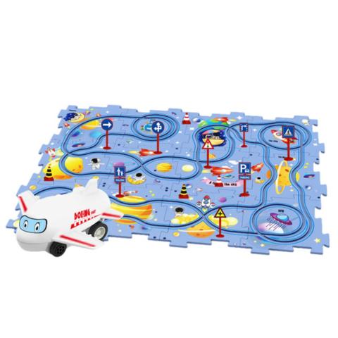 PuzzleRacer Spielset – Kreative Rennbahn für kleine Baumeister - Kinderwelt by Held
