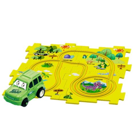 PuzzleRacer Spielset – Kreative Rennbahn für kleine Baumeister - Kinderwelt by Held