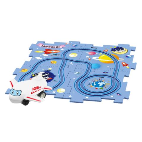PuzzleRacer Spielset – Kreative Rennbahn für kleine Baumeister - Kinderwelt by Held