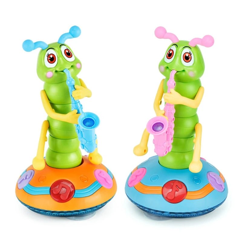 Tanzende Saxophon - Raupe mit Musik & Licht – Interaktives Kinderspielzeug ab 1 Jahr - Kinderwelt by Held