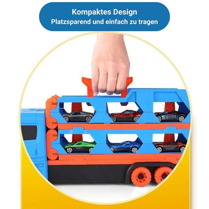 3 - in - 1 Transporter mit Auto - Rennbahn - Kinderwelt by Held