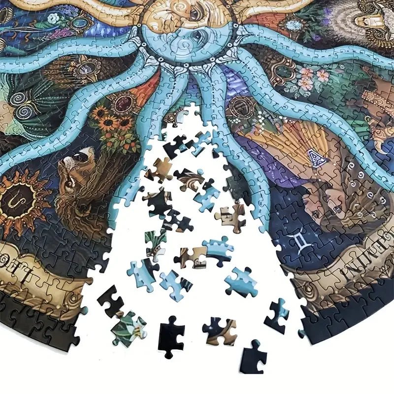AstroPuzzle – 1000‑Teile Rund - Puzzle mit Tierkreiszeichen - Kinderwelt by Held