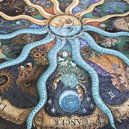 AstroPuzzle – 1000‑Teile Rund - Puzzle mit Tierkreiszeichen - Kinderwelt by Held