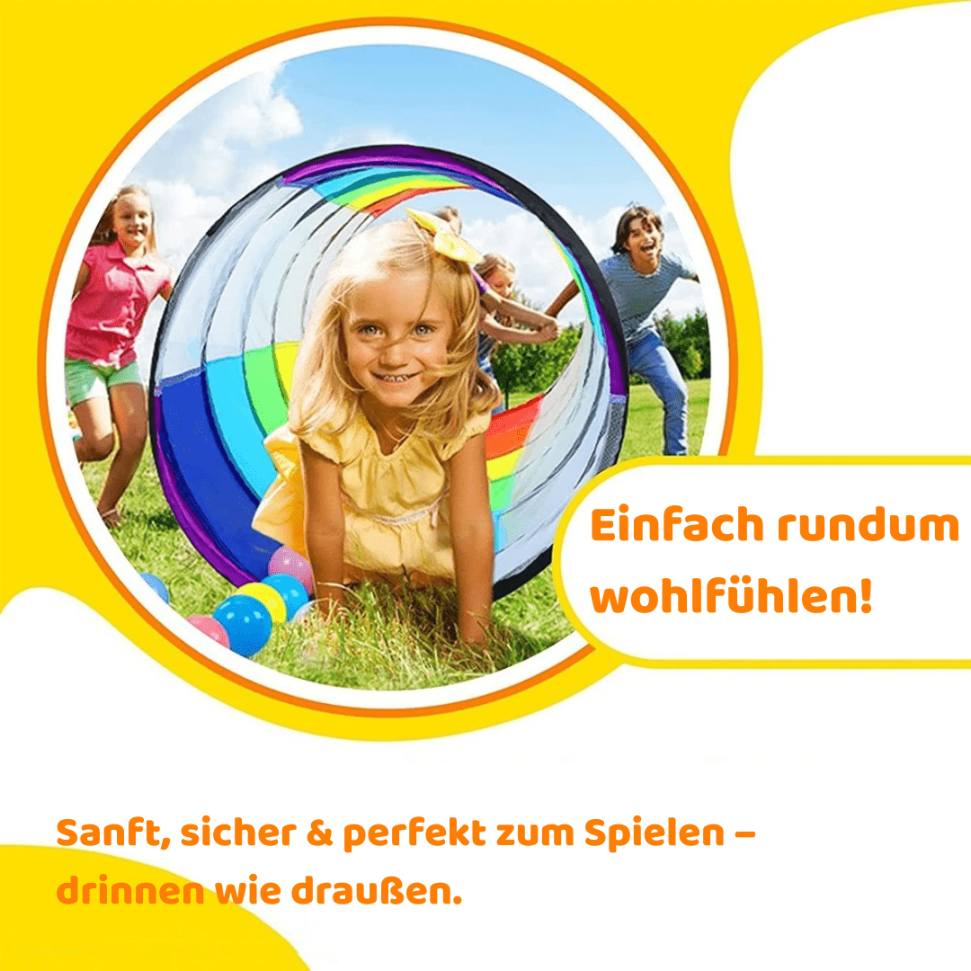 ColorCrawl™ Spieltunnel – Bunter Krabbeltunnel für aktive Kleinkinder - Kinderwelt by Held
