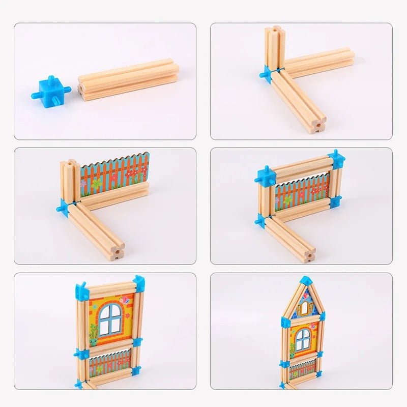ConstructoPlay™ Magnetische Holzbausteine – Kreatives Bauen für neugierige Kinder - Kinderwelt by Held