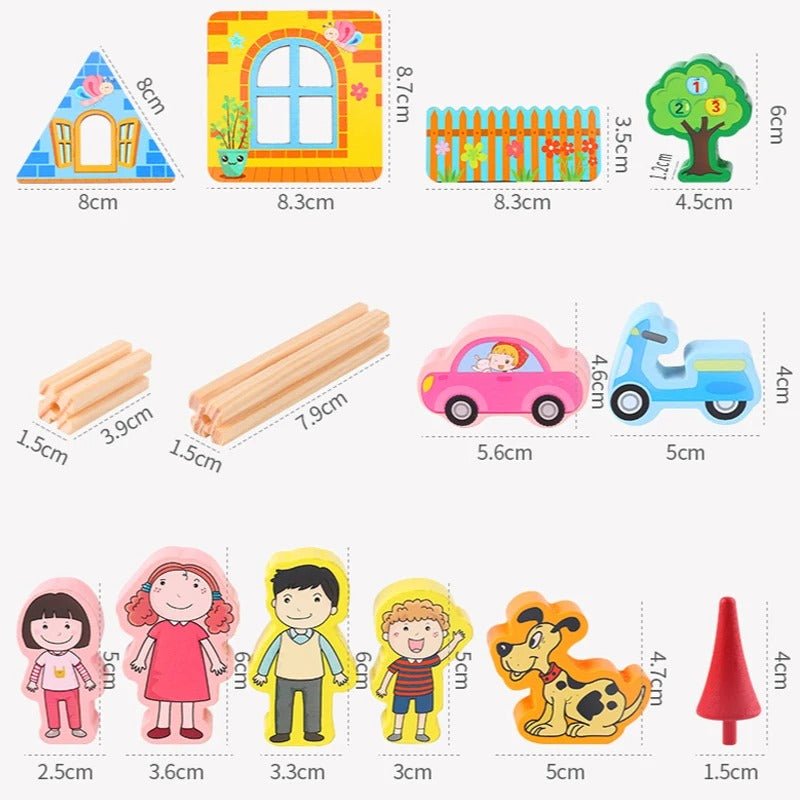 ConstructoPlay™ Magnetische Holzbausteine – Kreatives Bauen für neugierige Kinder - Kinderwelt by Held