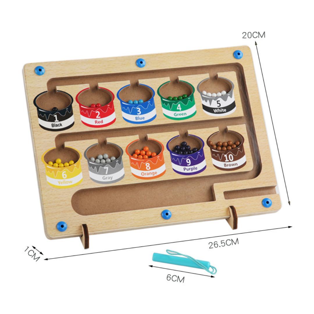 Lernspaß Labyrinth - Magnetisches Abenteuer mit Farben & Zahlen - Kinderwelt by Held