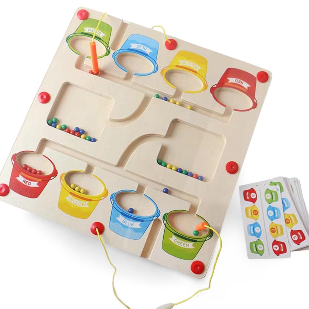Lernspaß Labyrinth - Magnetisches Abenteuer mit Farben & Zahlen - Kinderwelt by Held