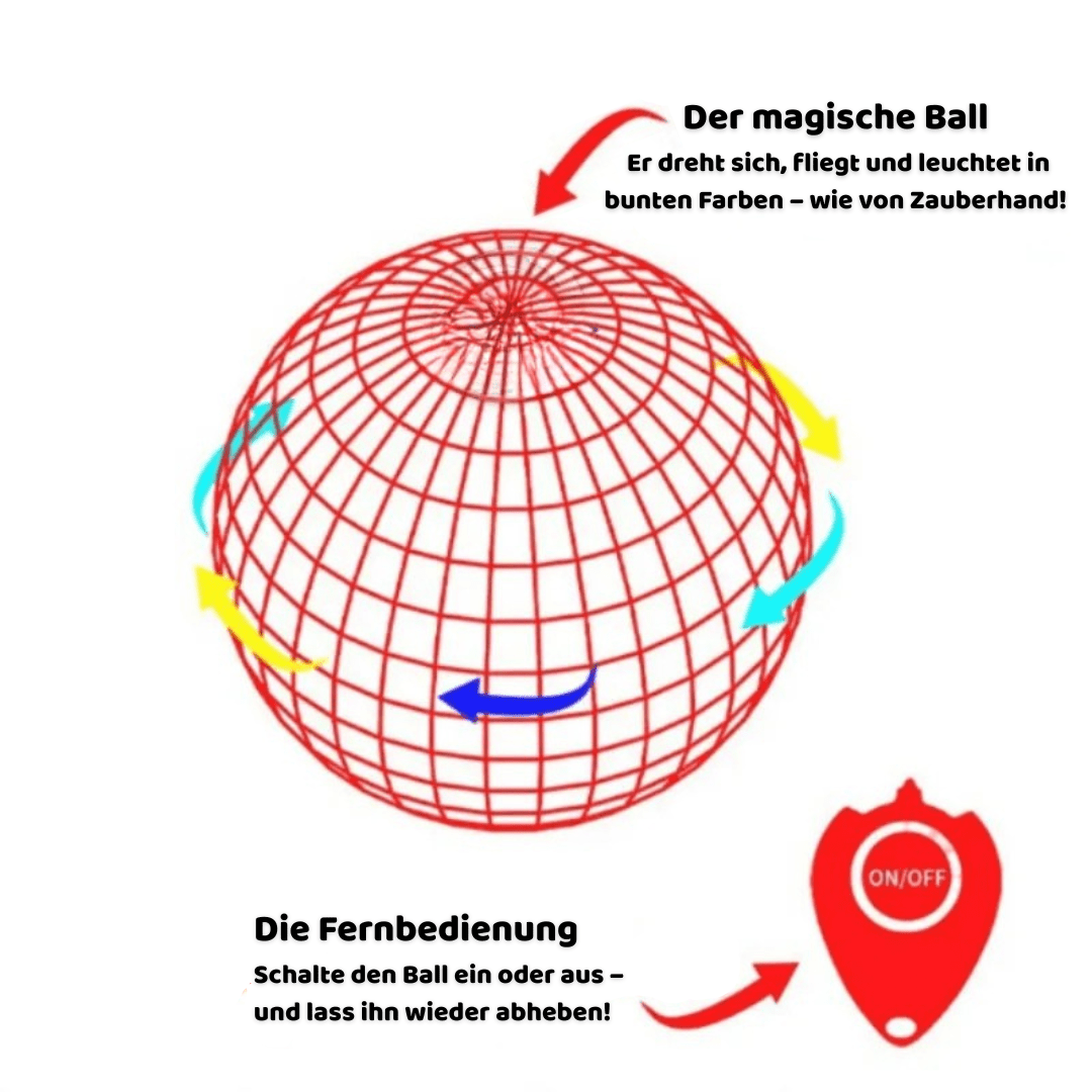 Magischer LED - Flugball für Kinder – Schweben & Leuchten - Kinderwelt by Held
