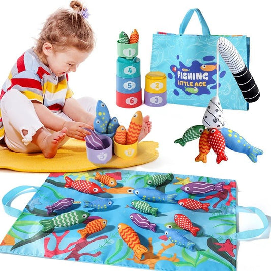 Montessori Plüsch - Fischteich – Lernspielzeug für kleine Entdecker - Kinderwelt by Held