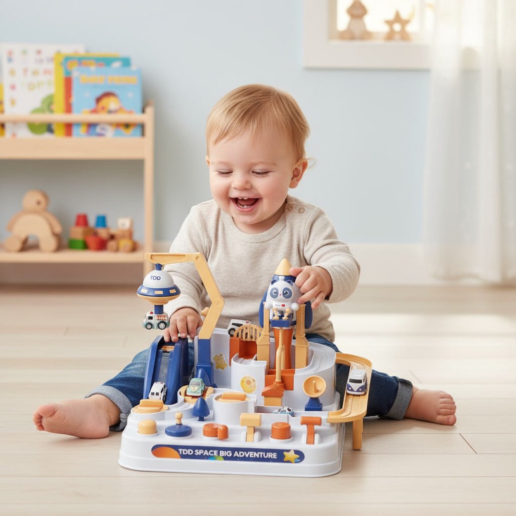 Montessori Rennbahn – Pädagogisches Lernspiel für Kinder ab 3 Jahren - Kinderwelt by Held