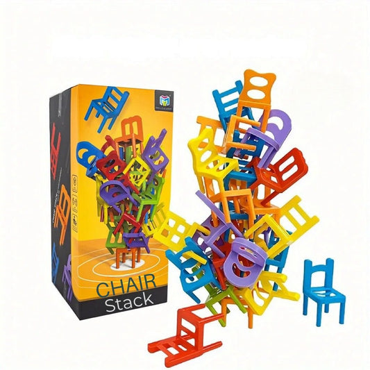 Montessori Stapelspiel – Bunte Stühle für kluge Köpfe - Kinderwelt by Held