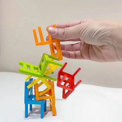 Montessori Stapelspiel – Bunte Stühle für kluge Köpfe - Kinderwelt by Held