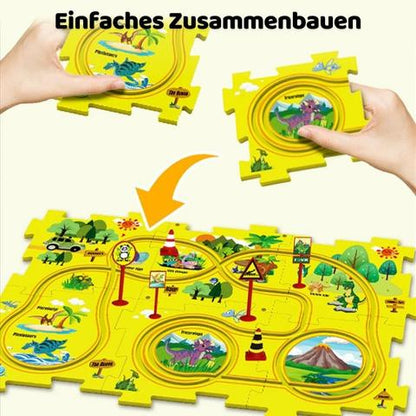 PuzzleRacer Spielset – Kreative Rennbahn für kleine Baumeister - Kinderwelt by Held