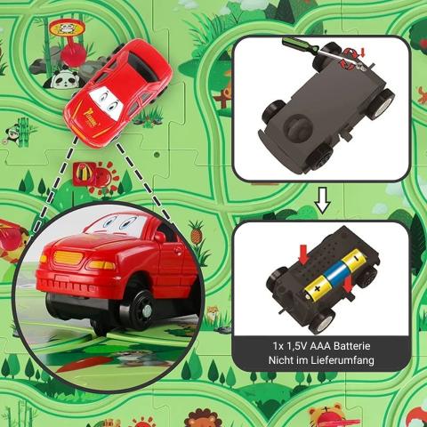 PuzzleRacer Spielset – Kreative Rennbahn für kleine Baumeister - Kinderwelt by Held