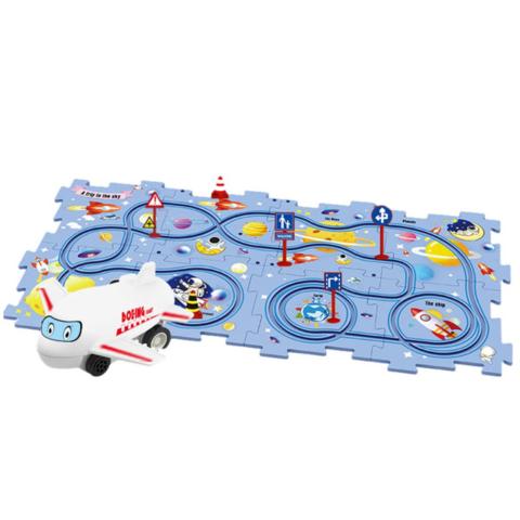 PuzzleRacer Spielset – Kreative Rennbahn für kleine Baumeister - Kinderwelt by Held