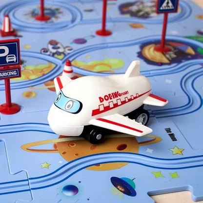 PuzzleRacer Spielset – Kreative Rennbahn für kleine Baumeister - Kinderwelt by Held