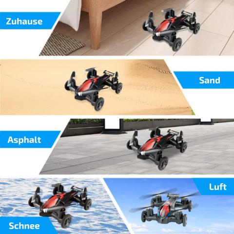 SkyRacer 2 - in - 1: Ferngesteuertes Drohnen - Auto für grenzenlosen Spaß! - Kinderwelt by Held