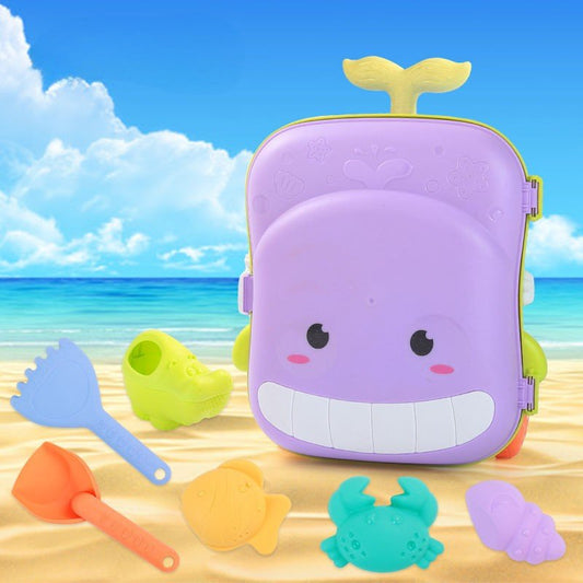 Strandspielzeug Trolley für Kinder mit Förmchenset & Tiermotiv - Kinderwelt by Held
