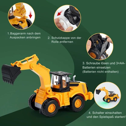 Tanzender Musik - Bagger für Kinder mit Lichtern & Sound - Kinderwelt by Held