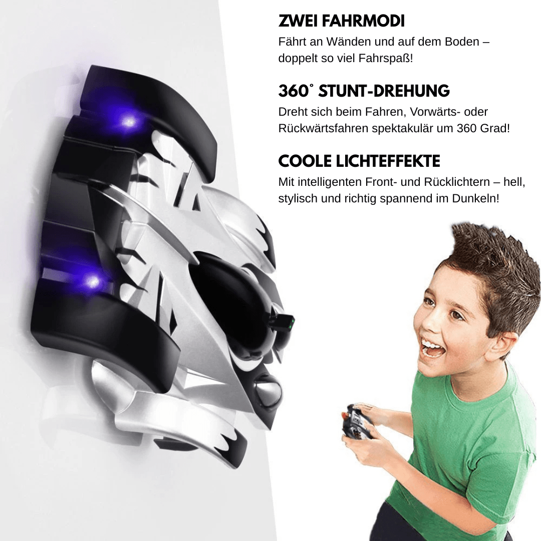 Wand - & Decken - RC Auto – Stunt - Spaß für Kinder ab 5 - Kinderwelt by Held