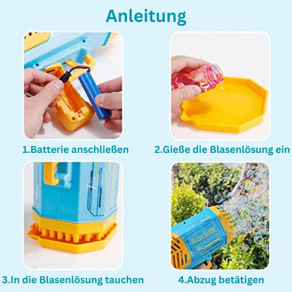 Seifenblasen Bazooker - mach die Welt Bunter! - Kinderwelt-Held